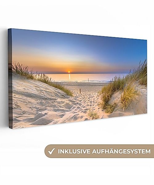 OneMillionCanvasses® Leinwandbild Panorama Düne - Sonnenuntergang - Horizon günstig online kaufen