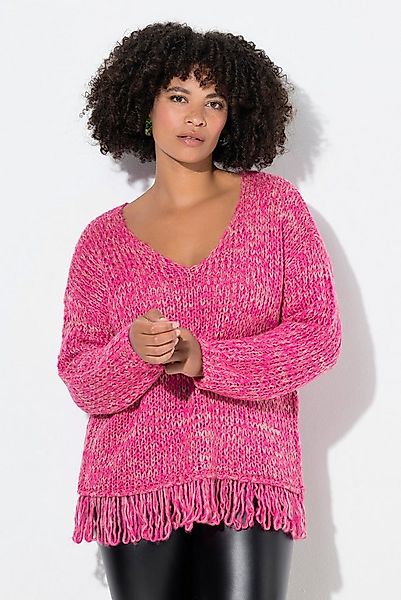 Angel of Style Strickpullover Pullover Loose Fit Fransen am Saum günstig online kaufen