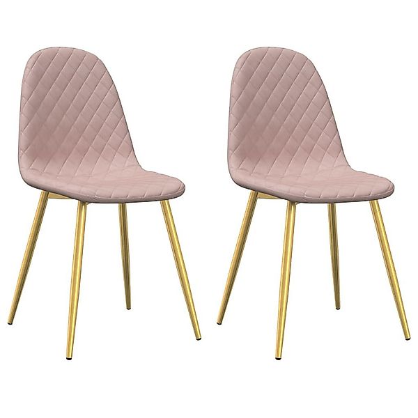 vidaXL Esszimmerstuhl Esszimmerstühle 2 Stk. Rosa günstig online kaufen