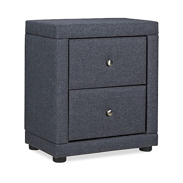 Homestyle4u Nachtschrank 47x54x29 in Grau 2512 günstig online kaufen