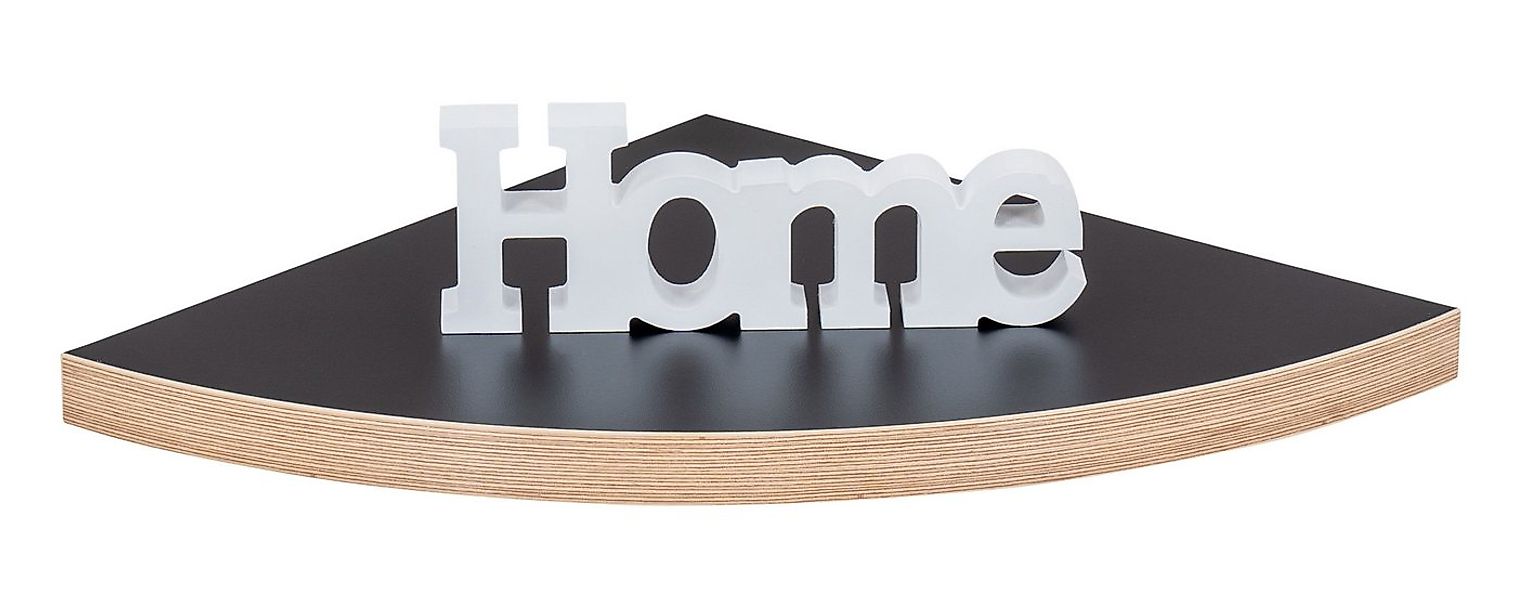 Levandeo® Wandregal, Wandregal Eckregal Schwarz Hängeregal Schweberegal Wan günstig online kaufen