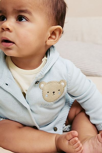 Next Strickjacke Strickjacke aus 100 % Baumwolle. günstig online kaufen