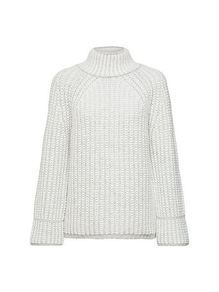 Esprit Collection Wollpullover Grobstrickpullover mit Alpaka günstig online kaufen