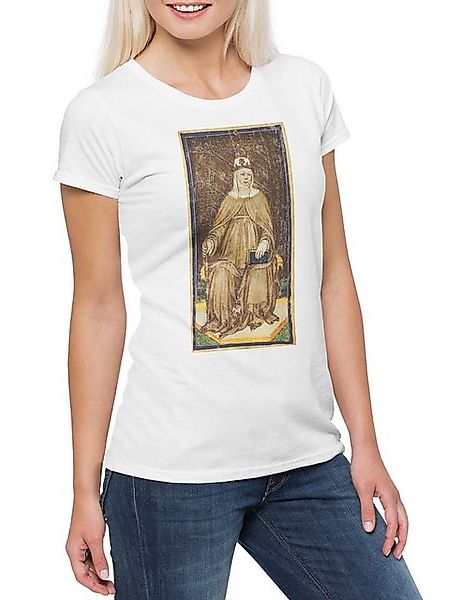 Urban Backwoods Print-Shirt Tarot Arcanum High Priestess Damen T-Shirt Kart günstig online kaufen