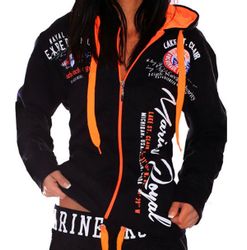 Jaylvis Collegejacke Damen Sweatjacke Sportjacke Joggingjacke günstig online kaufen