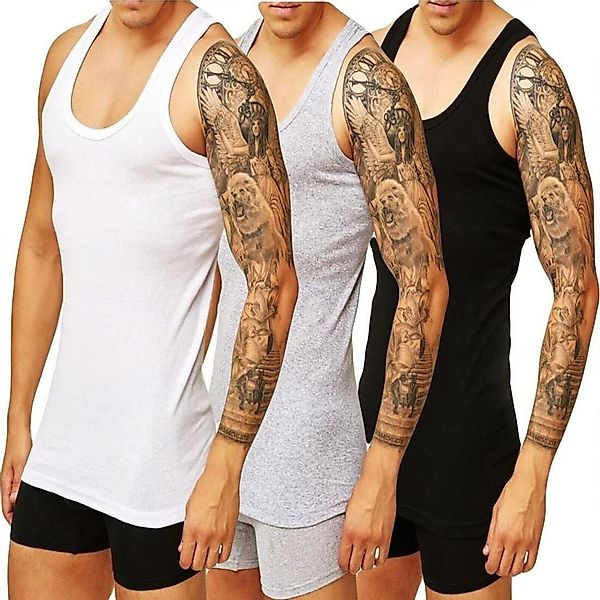 DDOnlineShop Unterhemd Tank-Top Achselshirt Herren Feinripp günstig online kaufen
