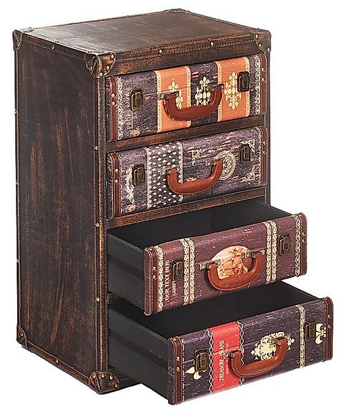 Kobolo Regal Kommode TAIO aus MDF mit bedrucktem Kunstleder günstig online kaufen