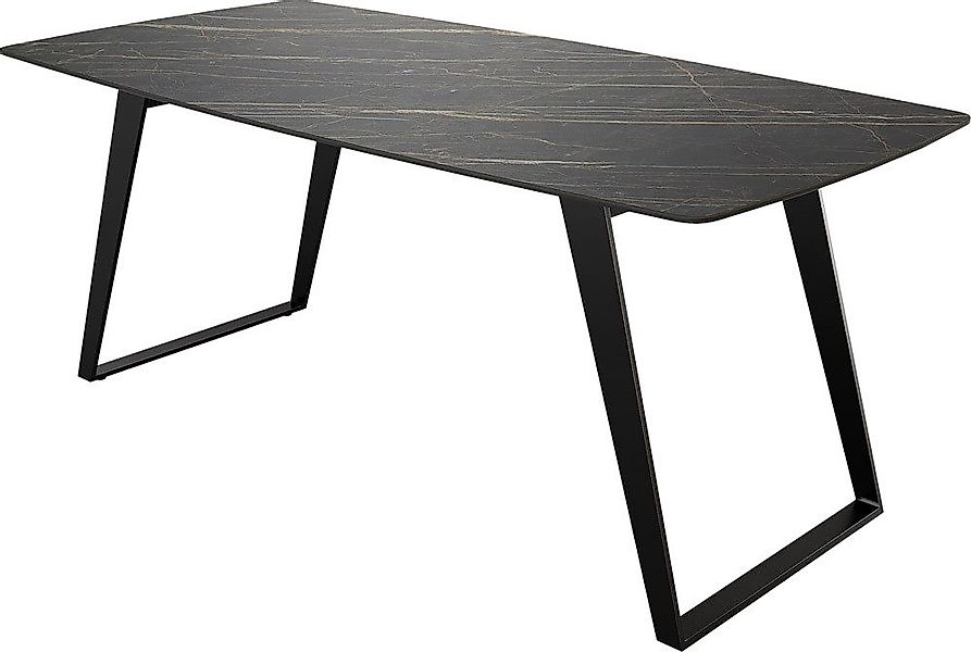 DELIFE Esstisch Edge, Bootsform Keramik Laminam® günstig online kaufen