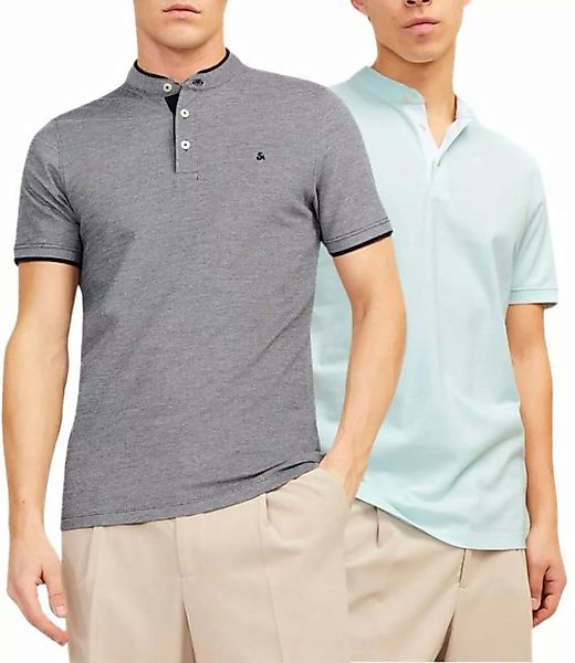 Jack & Jones Poloshirt (Set) Basic Shirt in Unifarben im Doppelpack günstig online kaufen
