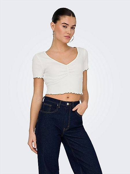 ONLY Kurzarmshirt ONLBETTY S/S V-NECK TOP CC JRS günstig online kaufen
