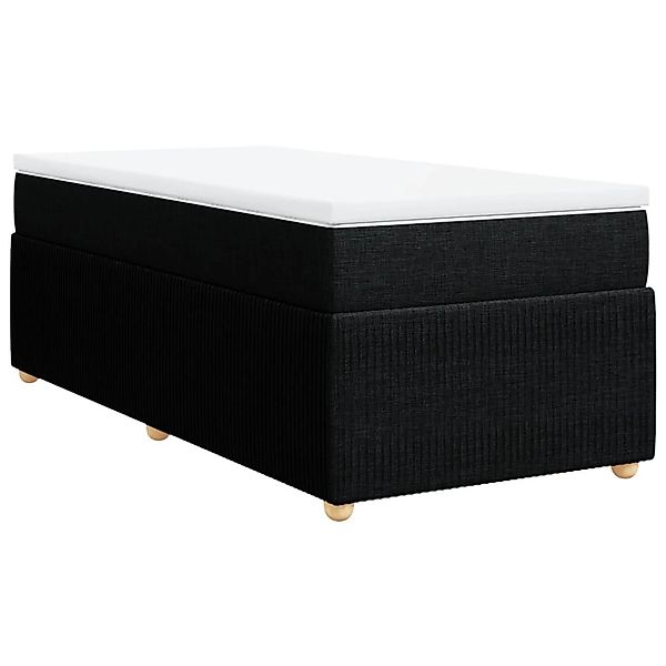 vidaXL Boxspringbett mit Matratze Schwarz 90x190 cm Stoff2102673 günstig online kaufen