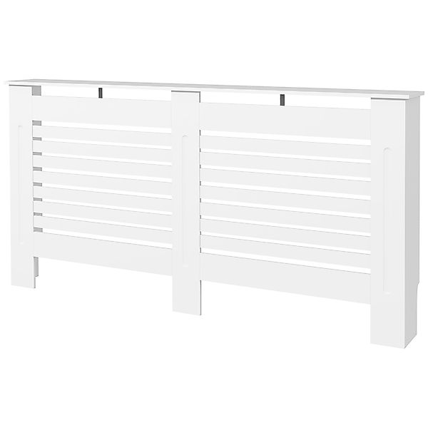HOMCOM Heizkörperverkleidung mit Lamellen und Regal, moderne Heizkörperabde günstig online kaufen