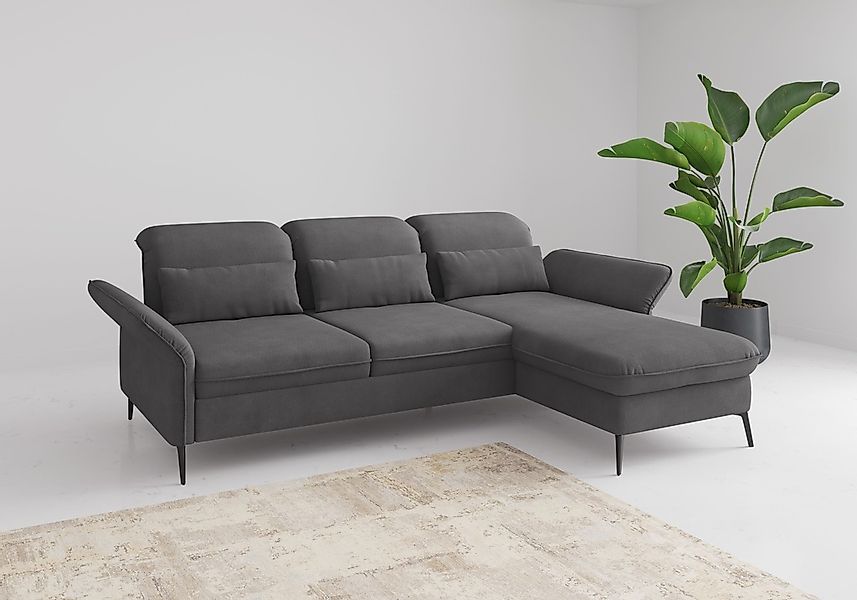 sit&more Ecksofa "Emely, inkl. Sitztiefenverstellung", wahlweise mit Bettfu günstig online kaufen
