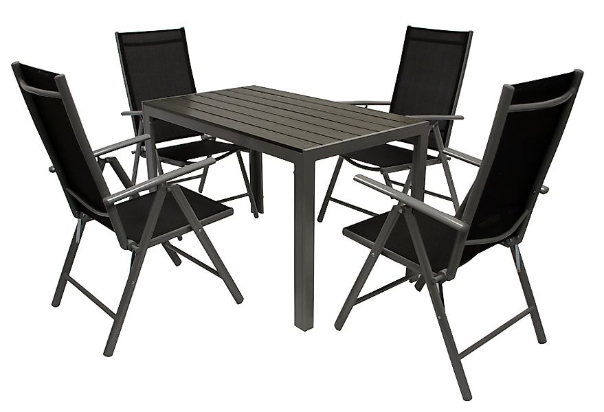 DEGAMO Garten-Essgruppe SORANO, (5-tlg), Tisch 70x125cm, günstig online kaufen