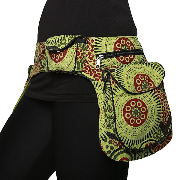 KUNST UND MAGIE Bauchtasche Doppel Bauchtasche Sidebag Gürteltasche Festiva günstig online kaufen