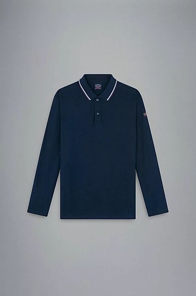 PAUL & SHARK Langarm-Poloshirt Poloshirt aus Baumwoll-Piqué günstig online kaufen