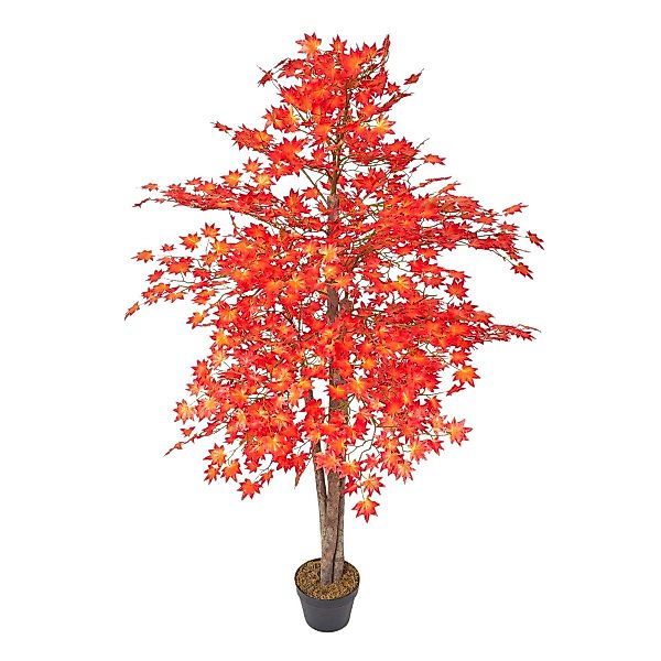Kunstbaum Kunstbaum Rot/Orange 'Ahornbaum', 160 cm, günstig online kaufen
