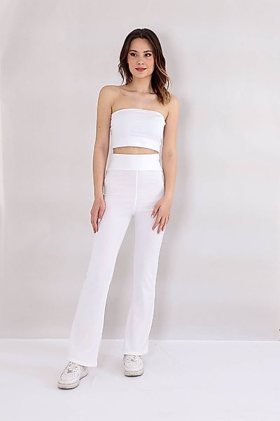 fashionshowcase Schlaghose Damen Scuba Hose High günstig online kaufen