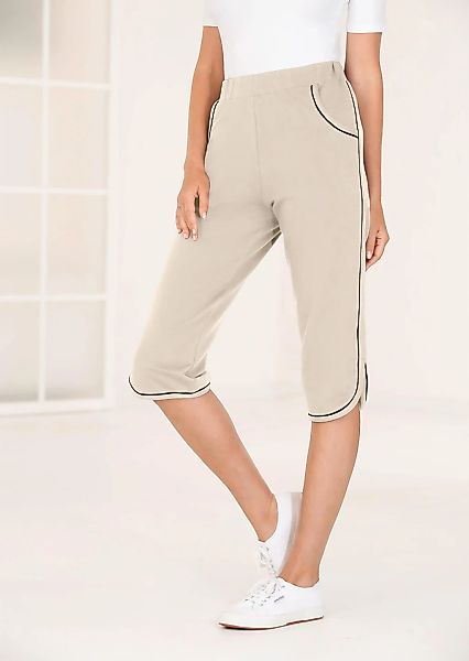 GOLDNER Stoffhose "Kurzgröße Bequeme Caprihose mit Schlupfbund und Taschen" günstig online kaufen