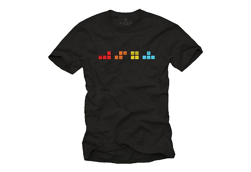 MAKAYA T-Shirt Gaming Logo Retro Design Gamer Motiv Computer Geschenke Herr günstig online kaufen
