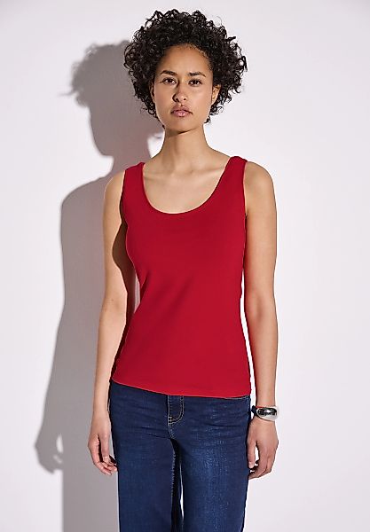 STREET ONE Rundhalsshirt, aus softem Materialmix günstig online kaufen