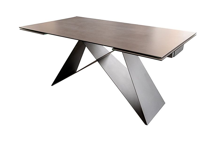 KAWOLA Esstisch BENNO, Ausziehtisch Keramik dunkelgrau ausziehbar günstig online kaufen