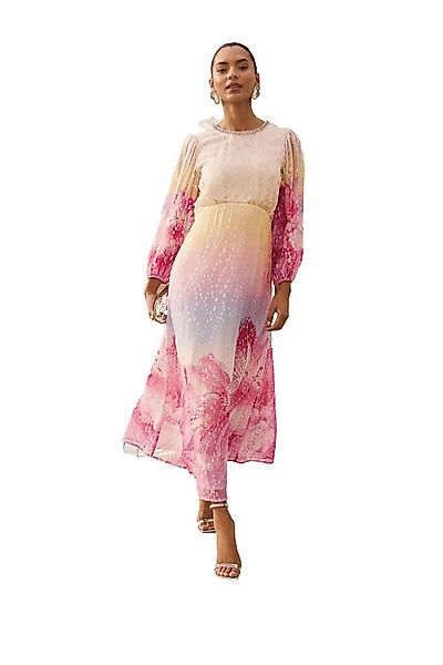 Love & Roses Midikleid Love & Roses Langärmeliges Midikleid, Kurzgröße (1-t günstig online kaufen