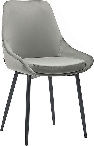 INOSIGN Esszimmerstuhl Niam, Polsterstuhl, 2er Set, schwarze Metallbeine, p günstig online kaufen