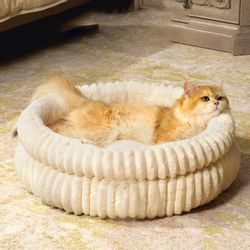 FOUORTUNATE-BEE Tierbett Hundebett waschbar Flauschiges Katzenbett günstig online kaufen