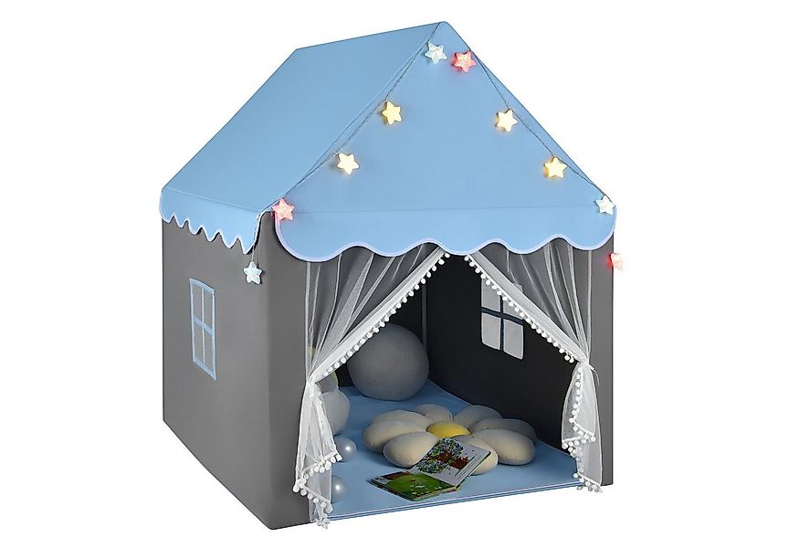 KOMFOTTEU Spielzelt Kinderhauszelt mit Netzfenster, für Kinder ab 3 Jahren günstig online kaufen
