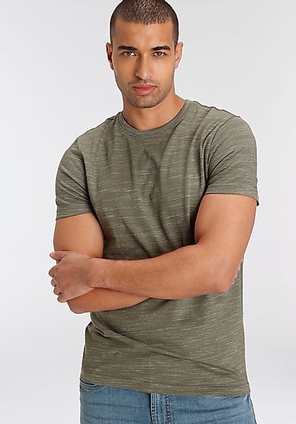 AJC T-Shirt Kurzarm, Regular Fit, meliert, günstig online kaufen