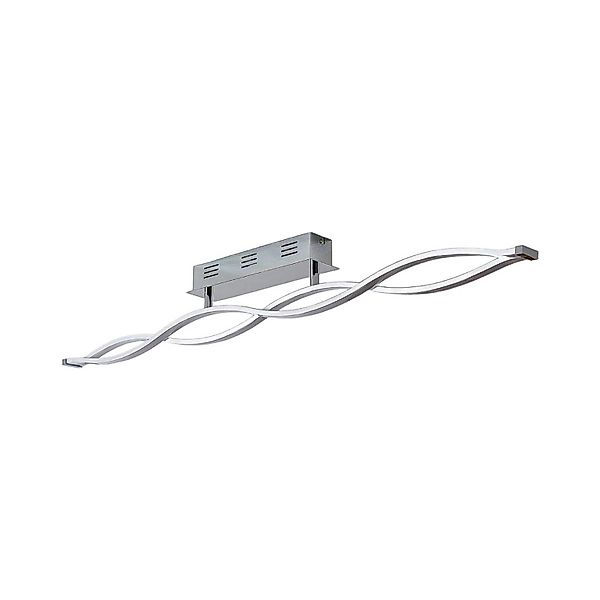 Lucande LED Deckenleuchte Roan 9624373 Modern in Chrom 1-flammig Wohnzimmer günstig online kaufen