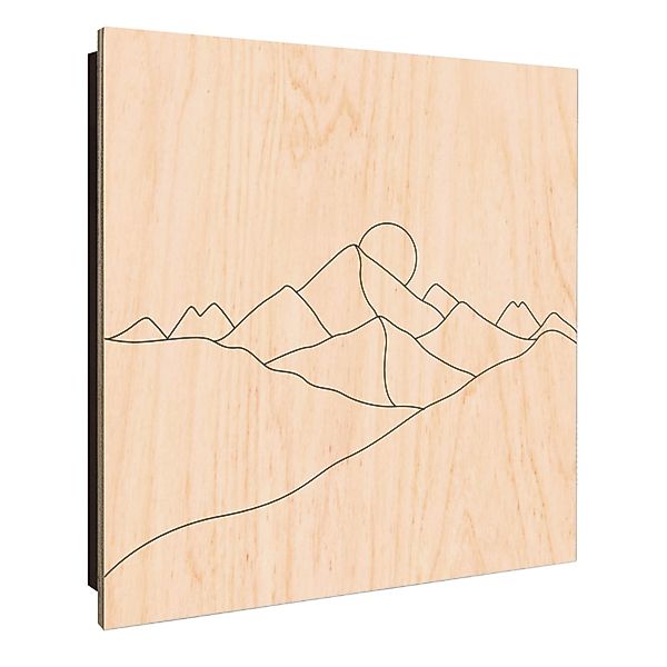 Banjado Schlüsselkasten Holz 30x30cm Schwarz Scharnier Rechts 50 Haken Desi günstig online kaufen