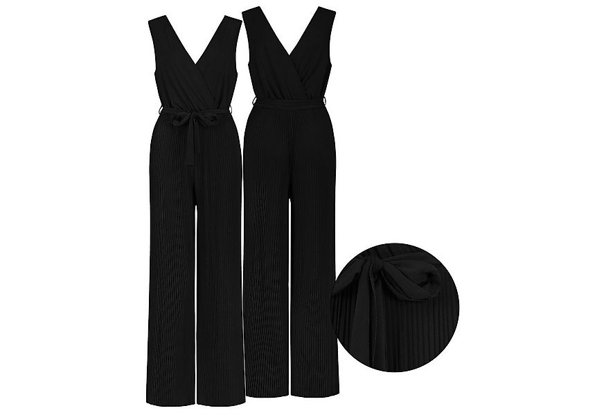SUBLEVEL Overall Damen Overall Jumpsuit lange Hose Binde Gürtel Einteiler P günstig online kaufen