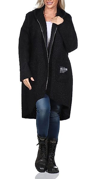 simaranda Kapuzennickijacke Damen Jacke 29503 38-44 Schwarz mit Kapuze günstig online kaufen