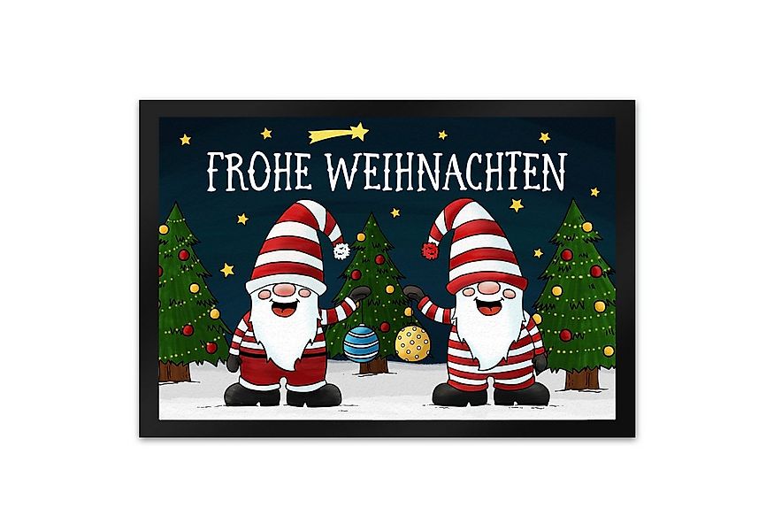 speecheese Fußmatte Frohe Weihnachten Fußmatte XL mit Wichtel Motiv Türmatt günstig online kaufen