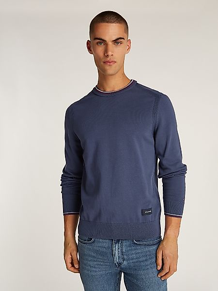 Tommy Hilfiger Rundhalspullover RWB COTTON CREW günstig online kaufen