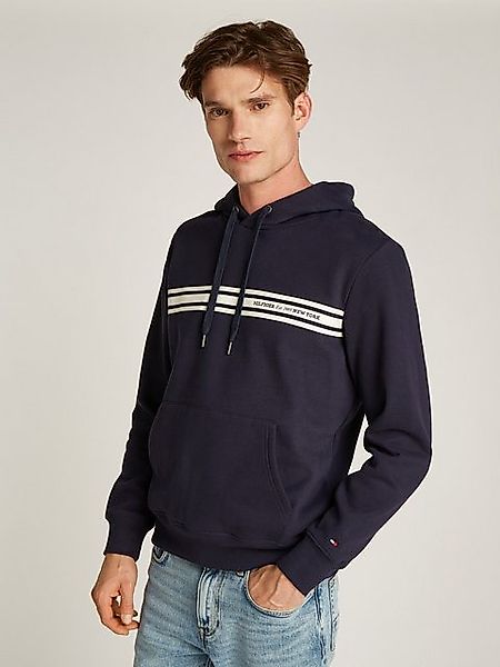 Tommy Hilfiger Kapuzensweatshirt CENTRAL CHEST STRIPE HOODY mit kontrastfar günstig online kaufen