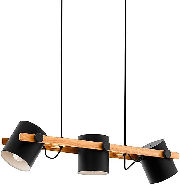 EGLO Pendelleuchte »HORNWOOD«, 3 flammig, Leuchtmittel E27   ohne Leuchtmit günstig online kaufen