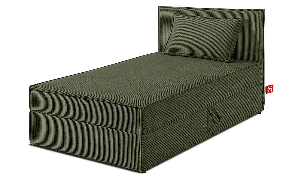 KONSIMO Boxbett mit Stauraum  H2 Roti ¦ grün ¦ Maße (cm): B: 85 H: 89 Bette günstig online kaufen