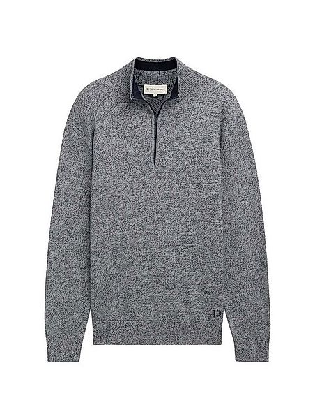 TOM TAILOR Denim Strickpullover basic knit troyer günstig online kaufen