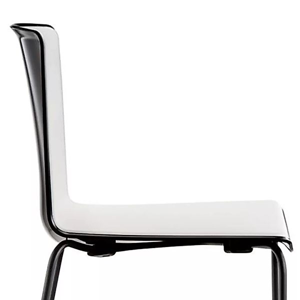 Pedrali - Tweet 890 Bi-Color Stuhl - schwarz/weiß/HxBxT 80.5x54x52.5cm/Gest günstig online kaufen