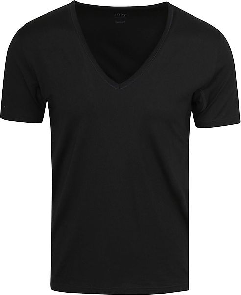 Mey Dry Cotton V-Ausschnitt T-Shirt Schwarz - Größe M günstig online kaufen