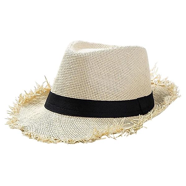 Refttenw Sonnenhut Unisex Panamahut,Strandhut UV-Schutz,Sommerhut,Strohhut günstig online kaufen