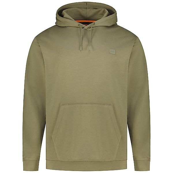 BOSS Hoodie aus Biobaumwolle Farbe khaki Größe: 4XL günstig online kaufen
