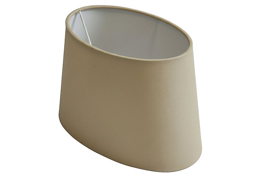 B&S Lampenschirm Lampenschirm oval Velvet beige B:31,5x20/T:23,5x15/H:19,5c günstig online kaufen