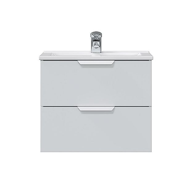 freiraum Waschbeckenunterschrank ONE 2 Schübe, Softclose, Weiß Hochglanz - günstig online kaufen