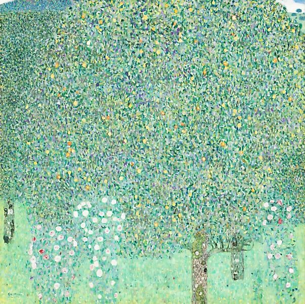 Poster / Leinwandbild - Gustav Klimt: Rosen Unter Bäumen günstig online kaufen