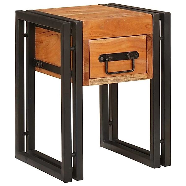 vidaXL Beistelltisch 30 x 30 x 40 cm Massives Akazienholz und Metall 401671 günstig online kaufen