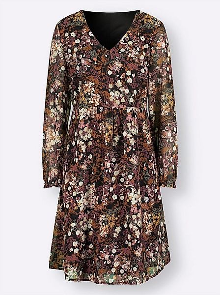 Witt Etuikleid Druck-Kleid Langarm günstig online kaufen
